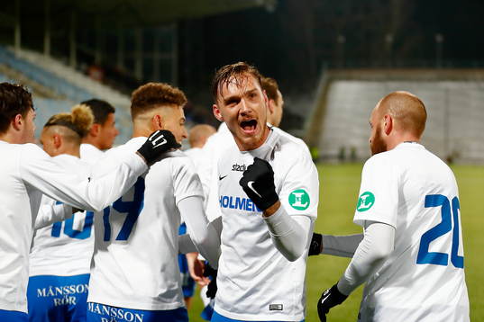 Norrköpings Linus Wahlqvist jublar