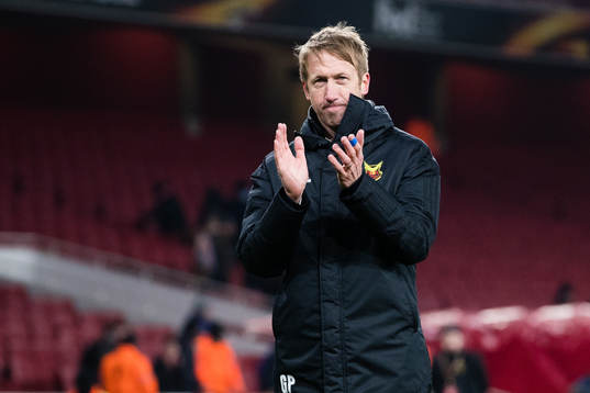 Östersunds tränare Graham Potter tackar publiken
