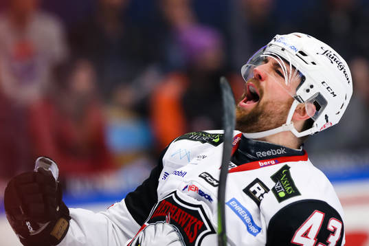 Malmö Redhawks Nichlas Hardt jublar