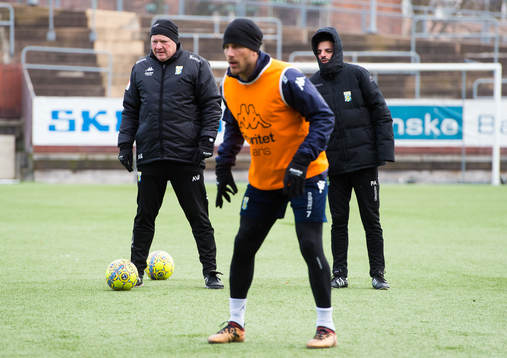 Assisterande tränare Alf Westerberg och tränare Poya