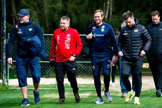 Thomas Dahle, Morten Røssland, förbundskapten Martin