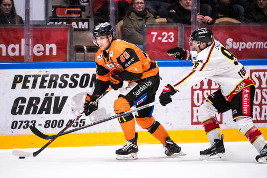 Karlskronas Daniel Gunnarsson och Luleås Johan Forsberg