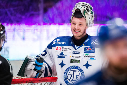 Leksands målvakt Robin Rahm