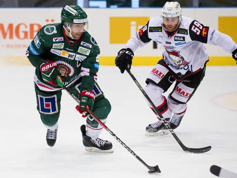 Frölundas Joel Lundqvist mot Malmö Redhawks Anton Mylläri
