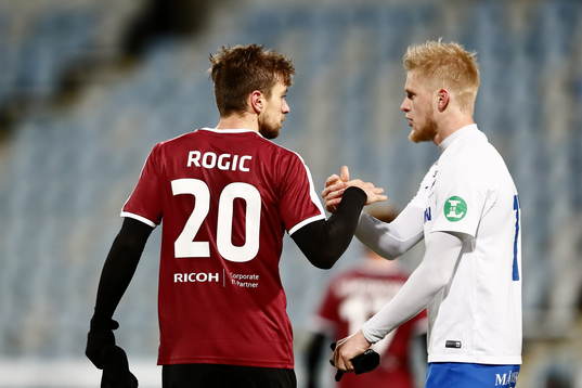 Målskyttarna Örebros Filip Rogic (2-2) och Norrköpings