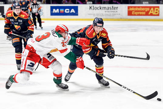 Moras Joakim Lilliehöök och Djurgårdens Lukas Vejdemo