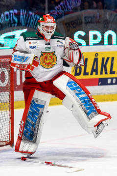 Moras målvakt Mattias Pettersson jublar