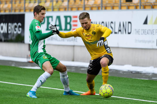 Elfsborgs Adam Lundqvist och Hammarbys Leo Bengtsson