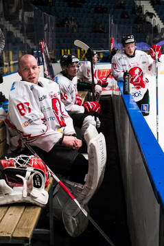 Vita Hästens målvakt Pontus Sjögren