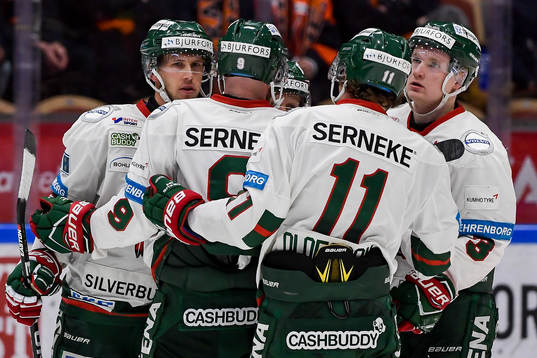 Frölundas Matt Donovan jublar