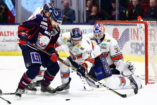 Linköpings Niklas Persson och Växjös Oliver Bohm och