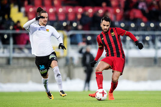 GAIS Edin Hamidovic jagar Östersunds Brwa Nouri