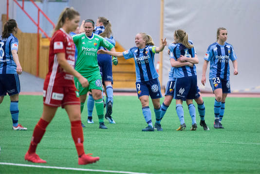 Djurgårdens spelare jublar