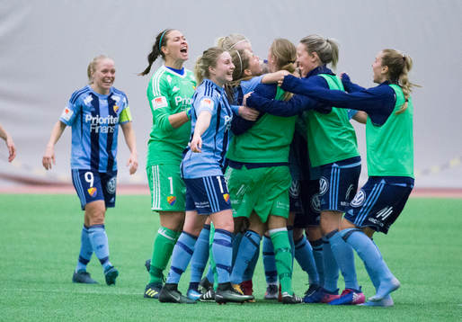 Djurgårdens spelare jublar
