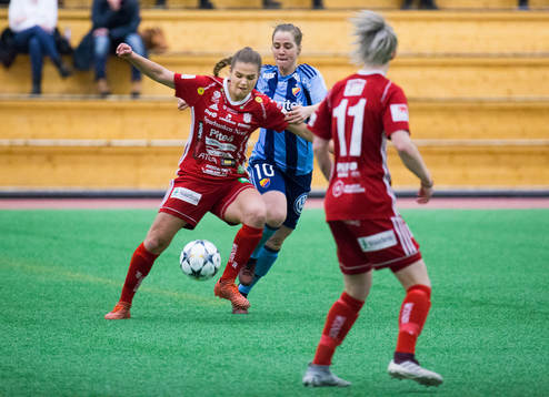 Piteås Andrea Norheim och Djurgårdens Irma Helin