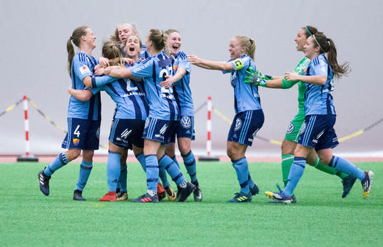 Djurgårdens spelare jublar