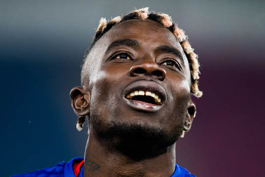 Sam Johnson of Vålerenga celebrates