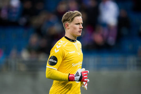 Goalkeeper Sondre Løvseth Rossbach of Odd
