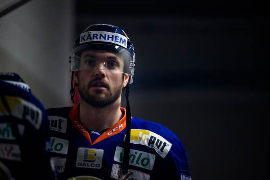 Växjös Noah Welch före kvartsfinal 1 i SM-slutspelet i