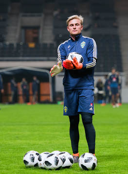 Sveriges målvakt Jacob Rinne