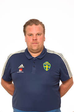 Förbundskapten Viktor Eriksson i P18/00-landslaget poserar för ett porträtt den 20 Mars 2018 i Stockholm. 