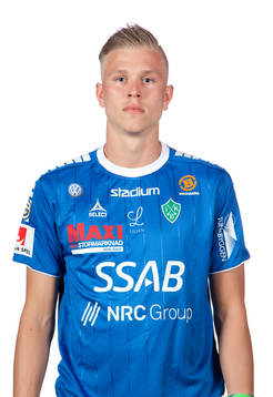 Brages målvakt Oliver Bergman poserar för ett porträtt den 20 mars 2018 i Borlänge.