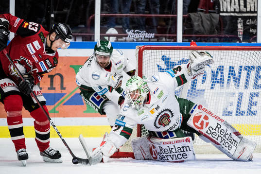 Malmö Redhawks Fredrik Händemark oroar vid Frölundas
