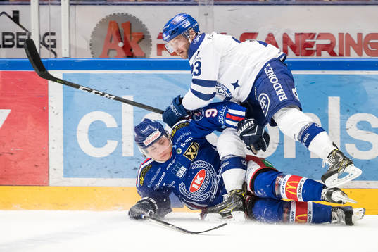 Leksands Alex Friesen och Oskarshamns John Dahlström i