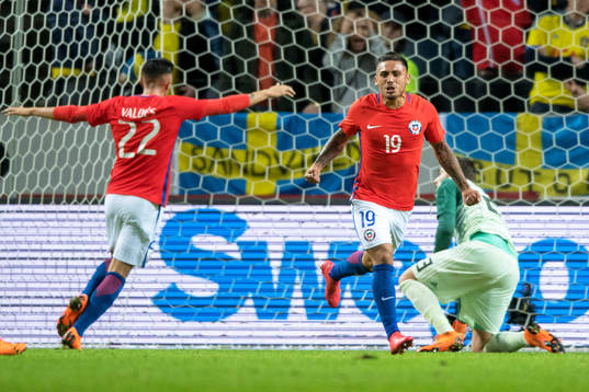 Chiles Marcos Bolados jublar efter 1-2