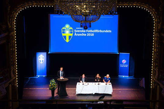 Svenska Fotbollförbundets årsmöte den 24 mars 2018 i Stockholm.
