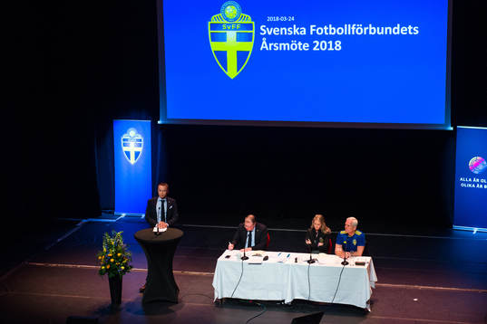 Svenska Fotbollförbundets årsmöte den 24 mars 2018 i Stockholm.
