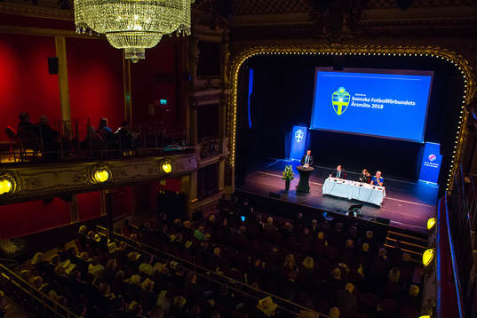 Svenska Fotbollförbundets årsmöte den 24 mars 2018 i Stockholm.
