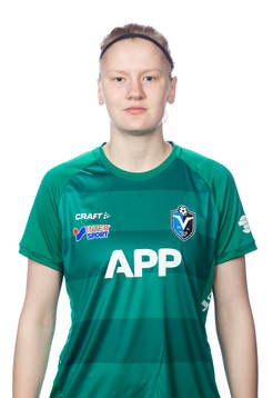 Växjös målvakt Malin Davidsson poserar för ett porträtt den 25 mars 2018 i Växjö.