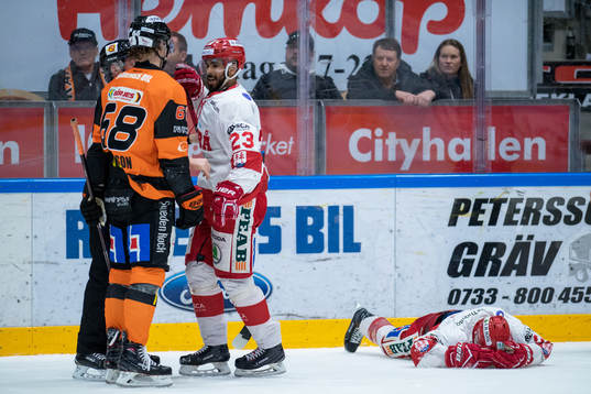 Karlskronas Daniel Gunnarsson och Timrås Jeremy