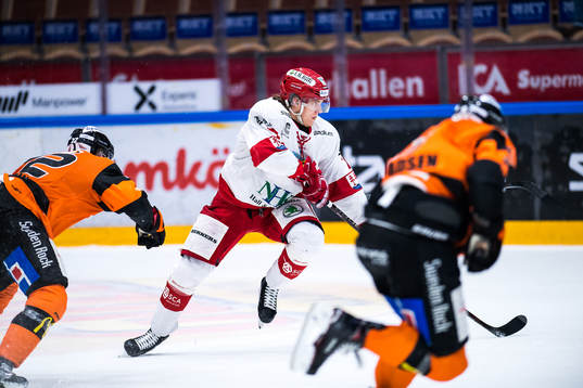 Timrås Marcus Hardegård och Karlskronas Joachim Rohdin