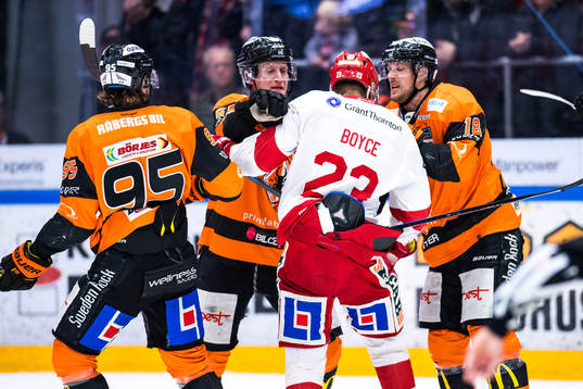 Karlskronas David Printz, Emil Larsson  och Timrås Jeremy