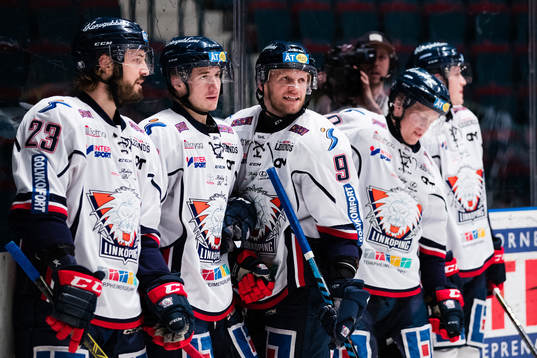 Linköpings Niklas Persson, Jacob Lilja och Tony Mårtensson