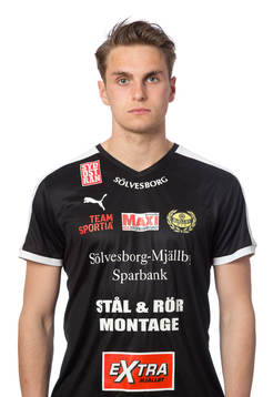 s målvakt Oscar Ekman poserar för ett porträtt den 26 Apr 2018 i Mjällby.