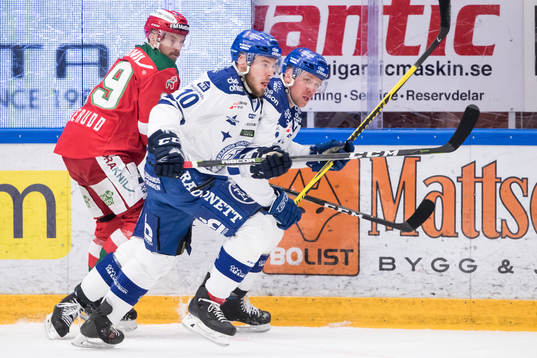 Leksands Matt Carey och Marcel Müller och Moras Marcus