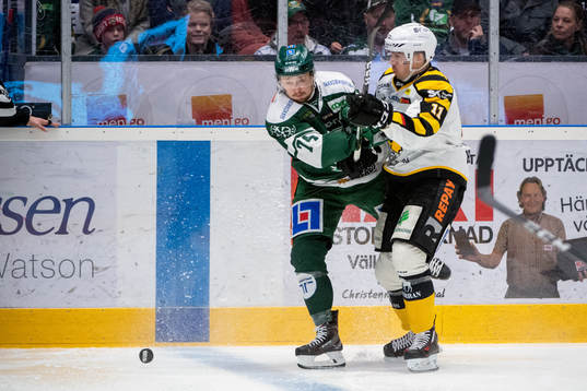 Färjestads Rasmus Asplund och Skellefteås Henrik Hetta