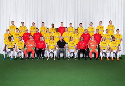  Per Karlsson, Osama Hassan, Hampus Svensson, Rasmus Larsson, Enock Kwakwa, fysio Mårten Hansen, Anton Wede, Edi Sulisufaj, Robin Östlind, Erik Zetterberg, Johan Lassagård. Mittenledet från vänster: Ludvig Johansson, Mergim Laci, intendent Lars Kärrå, assisterande tränare Tobias Tuvesson, Erik Pärsson, Passi Prudence, Zlatan Krizanovic, Linus Andersson, målvaktstränare Björn Nordberg, intendent Jetullah Brahimi, Karl Söderström, John Björkengren. Sittande från vänster: Dominic Chatto, Tobias Englund, Johan Brattberg, huvudtränare Hans Eklund, Tobias Karlsson, klubbläkare Sverker Nilsson, Tibor Joza, assisterande tränare Jonas Axeldal, Hampus Nilsson, Christoffer Carlsson, Mahmut Özen.