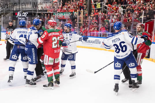 Leksands Daniel Pietta och Moras Mathias Bromé och