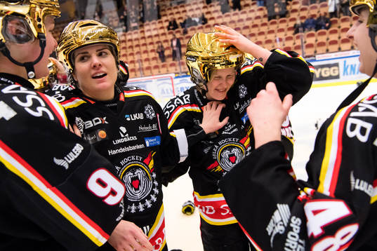 Luleås spelare jublar