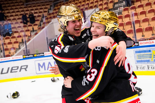 Luleås spelare jublar