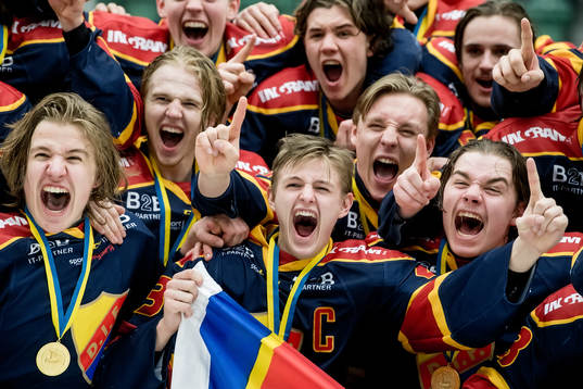 Djurgårdens spelare jublar