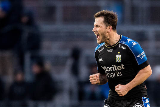 IFK Göteborgs Tobias Hysén jublar