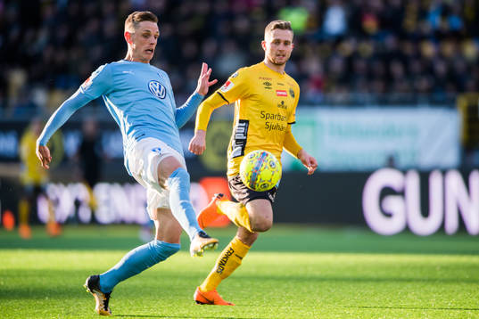 Malmö FFs Sören Rieks och Elfsborgs Adam Lundqvist