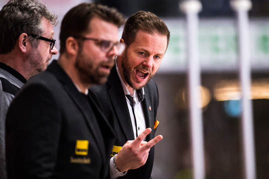 Karlskronas tränare Ove Molin och assisterande tränare