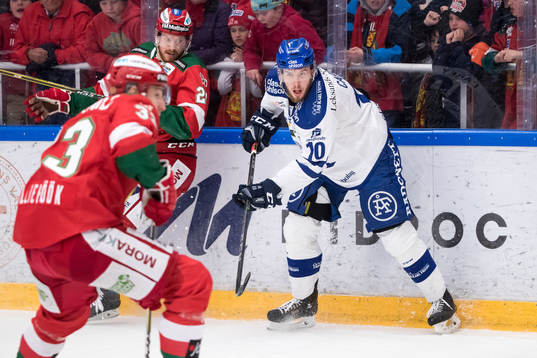 Leksands Matt Carey och Moras Marcus Fagerudd  i