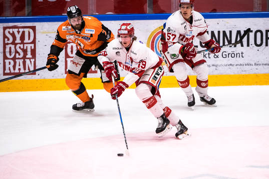 Timrås Erik Karlsson  och Karlskronas Joachim Rohdin